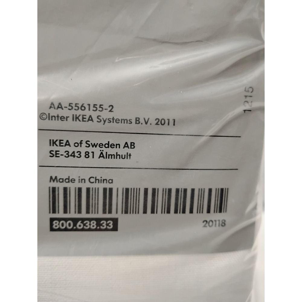 Ikea RITVA Curtains w Tie-Backs 57x118 " 2 Pairs, White 800.638.33 - NEW In Pkg - Picture 6 of 8